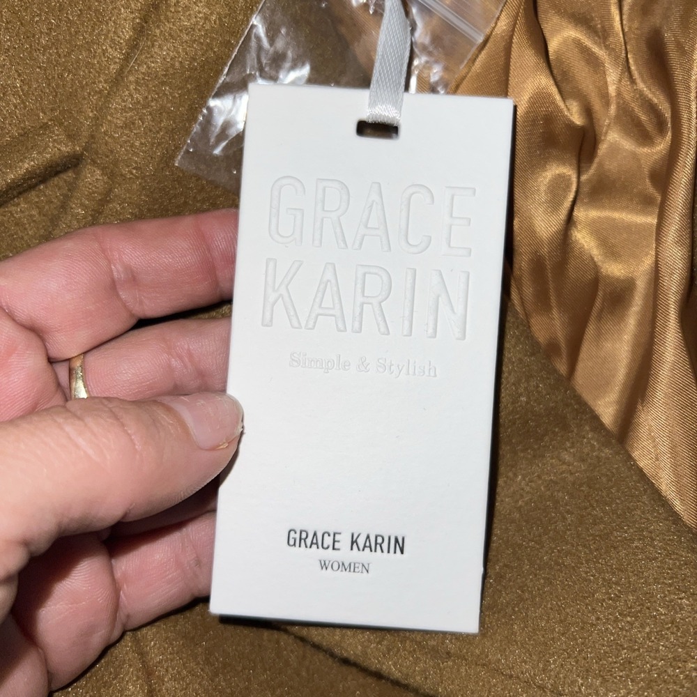 Grace Karin Brown  Princess Coat Size S - Picture 3 of 5